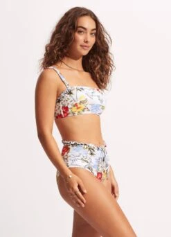 Coast To Coast High Waisted Pant - Powder Blue 9 Coast To Coast High Waisted Pant - Powder Blue -Fashion Swimwear Store 40705 913 PowderBlue 5