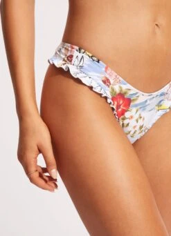 Coast To Coast High Cut Rio Pant - Powder Blue -Fashion Swimwear Store 40716 913 PowderBlue 7