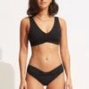 Seafolly Collective Twist Band Hipster 2 Seafolly Collective Twist Band Hipster -Fashion Swimwear Store 44320 942 Black 1