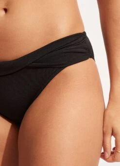 Seafolly Collective Twist Band Hipster 13 Seafolly Collective Twist Band Hipster -Fashion Swimwear Store 44320 942 Black 6
