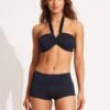 Seafolly Collective Roll Top Boyleg 2 Seafolly Collective Roll Top Boyleg -Fashion Swimwear Store 44399 942 True 20Navy 1