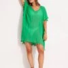 Amnesia Kaftan - Green 1 Amnesia Kaftan - Green -Fashion Swimwear Store 52162 Green 1