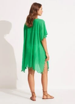 Amnesia Kaftan - Green -Fashion Swimwear Store 52162 Green 4