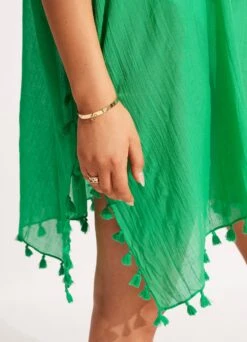 Amnesia Kaftan - Green -Fashion Swimwear Store 52162 Green 5
