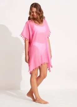 Amnesia Kaftan - Pink -Fashion Swimwear Store 52162 Pink 3