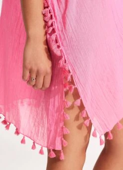 Amnesia Kaftan - Pink -Fashion Swimwear Store 52162 Pink 5