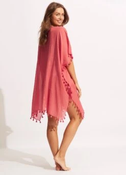 Amnesia Kaftan - Sun Kissed Coral -Fashion Swimwear Store 52162 SunKisdCrl 5