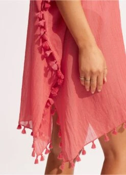 Amnesia Kaftan - Sun Kissed Coral -Fashion Swimwear Store 52162 SunKisdCrl 6