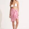 Cotton Gauze Sarong - Parfait Pink -Fashion Swimwear Store 52965 SG ParfaitPnk 3