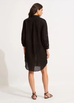 Longshore Cover Up - Black 10 Longshore Cover Up - Black -Fashion Swimwear Store 54526 CU Black 4