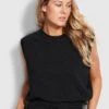 Cotton Tank - Black -Fashion Swimwear Store 54538 TO Black 1