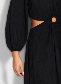 Drifter Cut Out Dress- Black -Fashion Swimwear Store 54548 DR Black 5