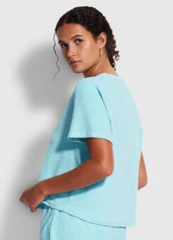 Terry T Shirt - Baby Blue -Fashion Swimwear Store 54593 TO BabyBlue 5