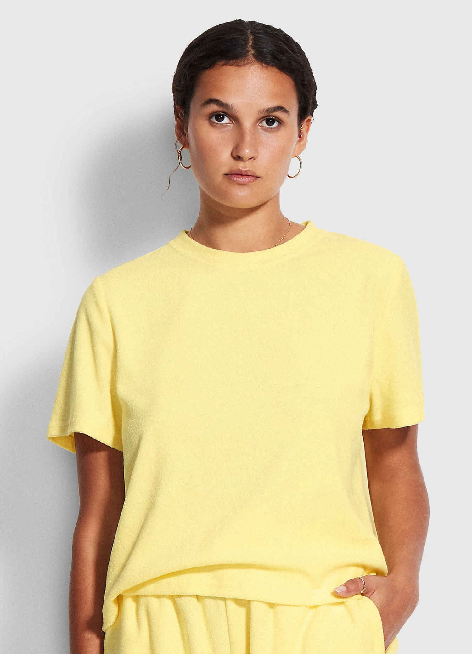 Terry T Shirt - Lemon 4 Terry T Shirt - Lemon - Image 2
