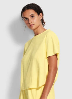 Terry T Shirt - Lemon 9 Terry T Shirt - Lemon -Fashion Swimwear Store 54593 TO Lemon 3