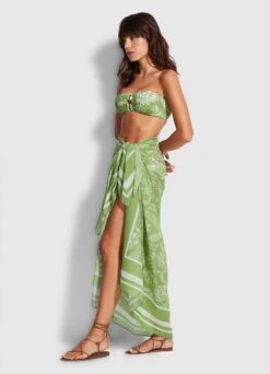 Folklore Pareo- Green Tea -Fashion Swimwear Store 54602 SG Green 20Tea 5