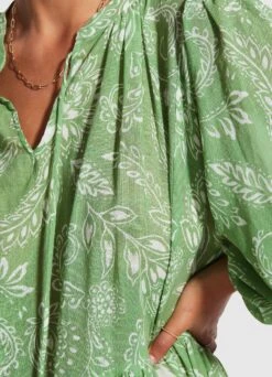 Folklore Tier Dress- Green Tea -Fashion Swimwear Store 54603 DR Green 20Tea 5