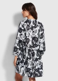 Summer Of Love Tiered Dress - Black -Fashion Swimwear Store 54613 DR Black 4