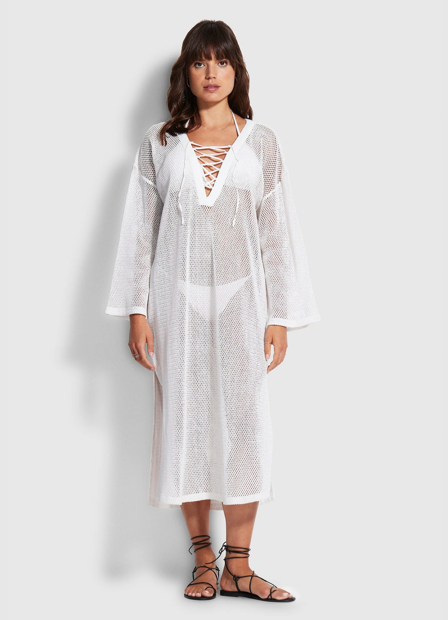 Crochet Cover Up - White 3 Crochet Cover Up - White