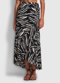 Skin Deep Wrap Skirt- Black