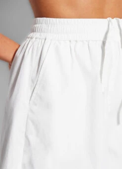 Poplin Short- White 12 Poplin Short- White -Fashion Swimwear Store 54652 SH White 5