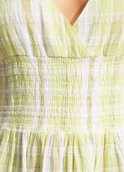 Textured Gingham Maxi Dress - Wild Lime 14 Textured Gingham Maxi Dress - Wild Lime -Fashion Swimwear Store 54678 DR Wild 20Lime 6