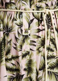 Island In The Sun Button Dress - Avocado -Fashion Swimwear Store 54687 DR Avocado 5