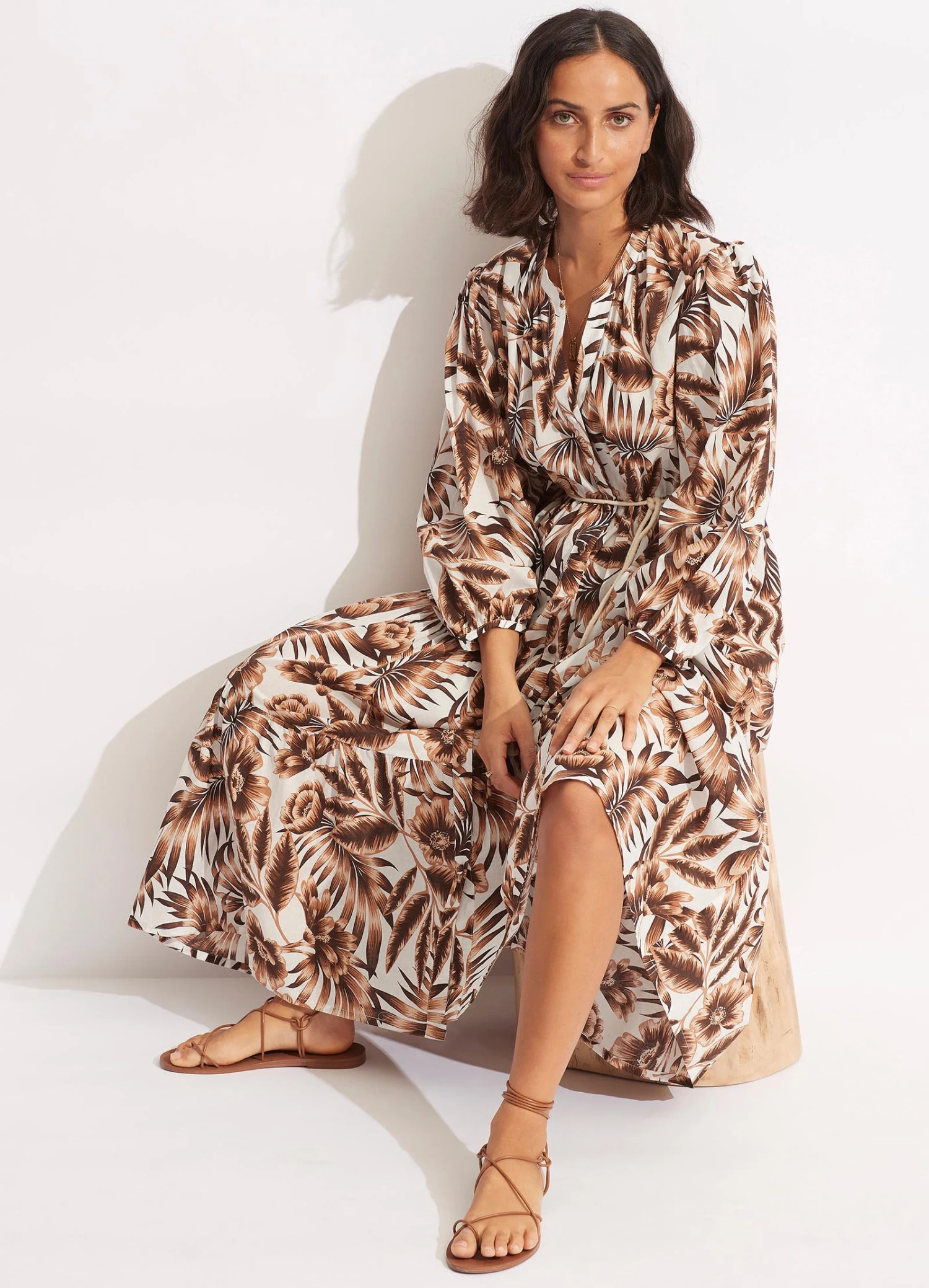 Island In The Sun Button Dress - Ecru 4 Island In The Sun Button Dress - Ecru - Image 2