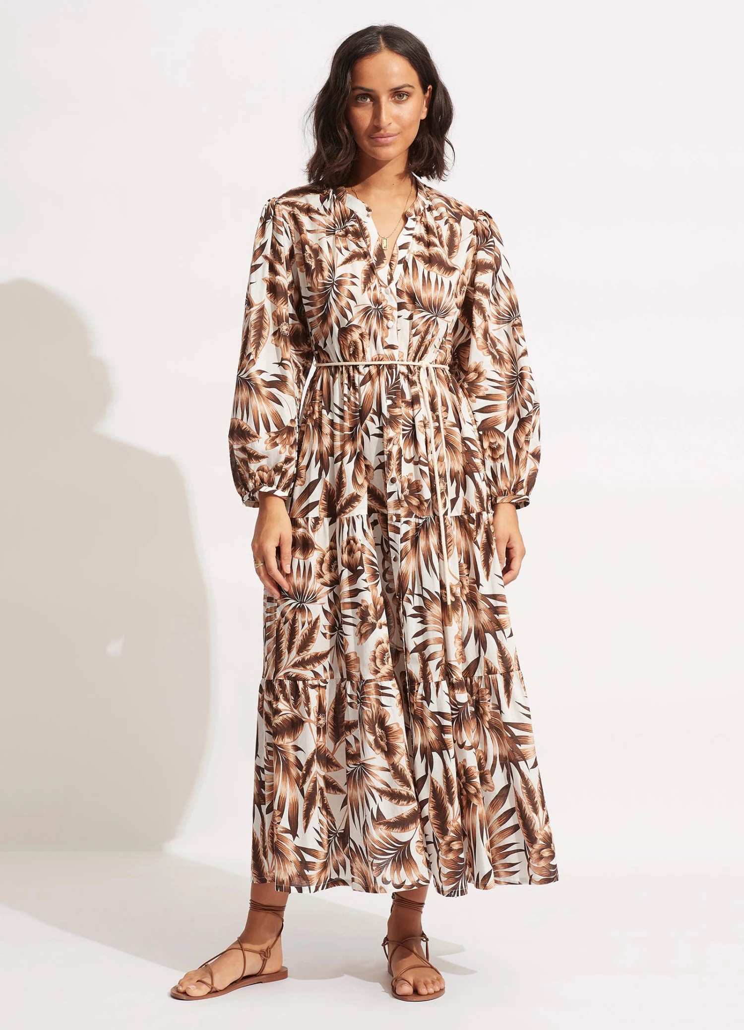 Island In The Sun Button Dress - Ecru 6 Island In The Sun Button Dress - Ecru - Image 4