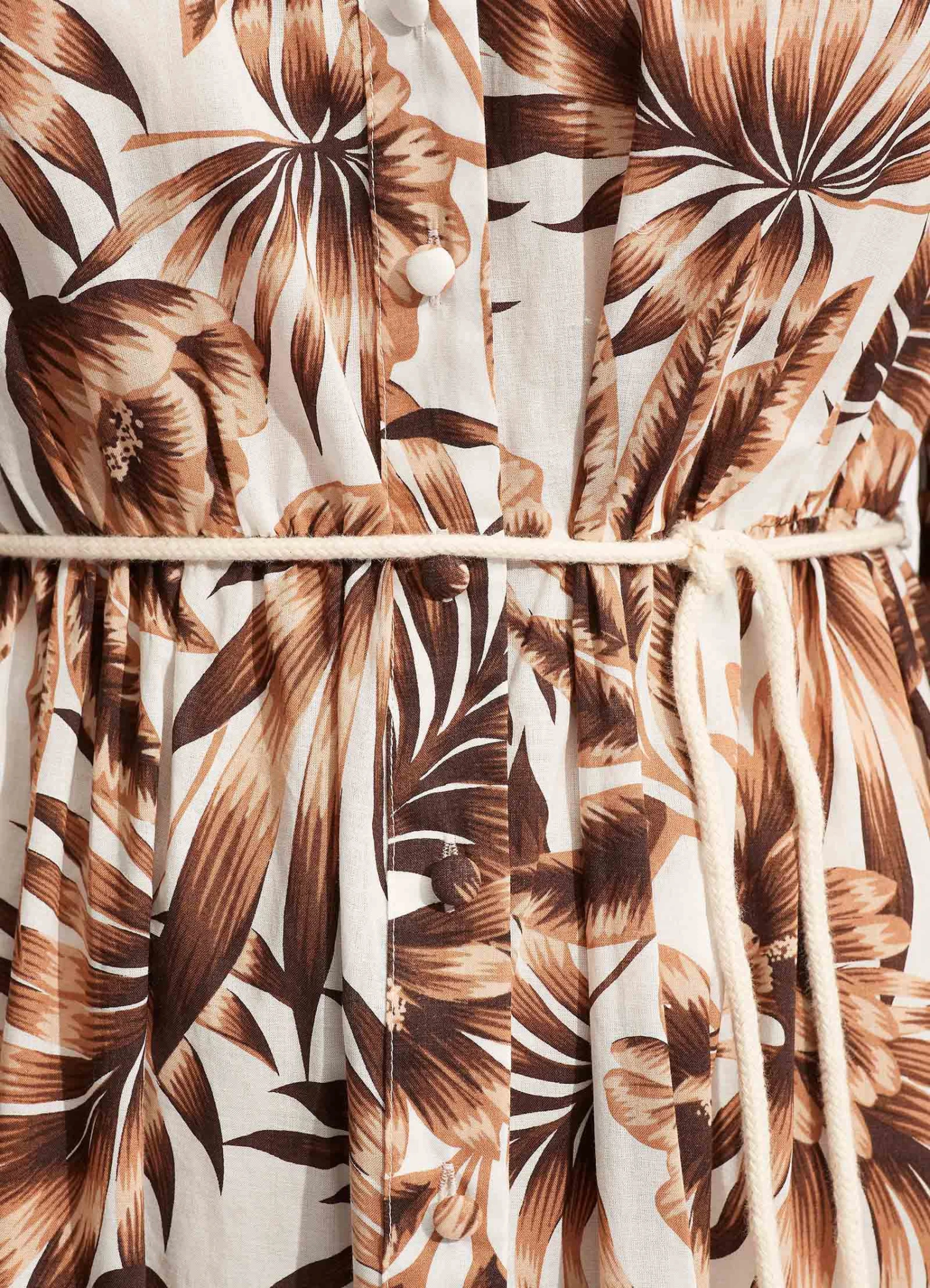 Island In The Sun Button Dress - Ecru 10 Island In The Sun Button Dress - Ecru - Image 8