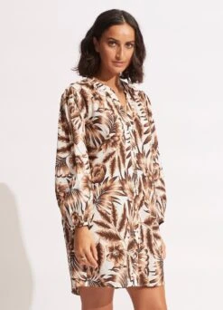 Island In The Sun Cover Up - Ecru -Fashion Swimwear Store 54688 CU Ecru 3