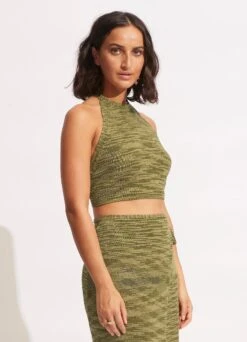 Daybreak Knit Top - Olive 10 Daybreak Knit Top - Olive -Fashion Swimwear Store 54696 KN Olive 3