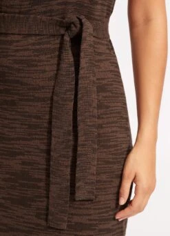Daybreak Knit Dress- Chocolate -Fashion Swimwear Store 54698 KN Chocolate 5