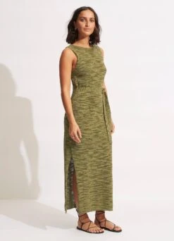Daybreak Knit Dress- Olive -Fashion Swimwear Store 54698 KN Olive 3