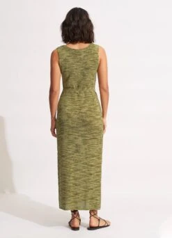 Daybreak Knit Dress- Olive -Fashion Swimwear Store 54698 KN Olive 4