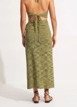 Daybreak Knit Skirt- Olive 11 Daybreak Knit Skirt- Olive -Fashion Swimwear Store 54699 KN Olive 5
