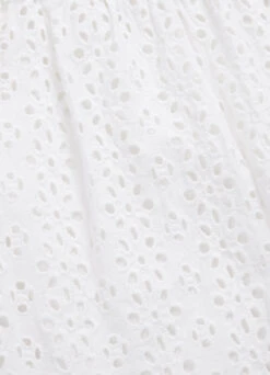 Broderie Anglaise Cover Up - White -Fashion Swimwear Store 54700 CU White 10