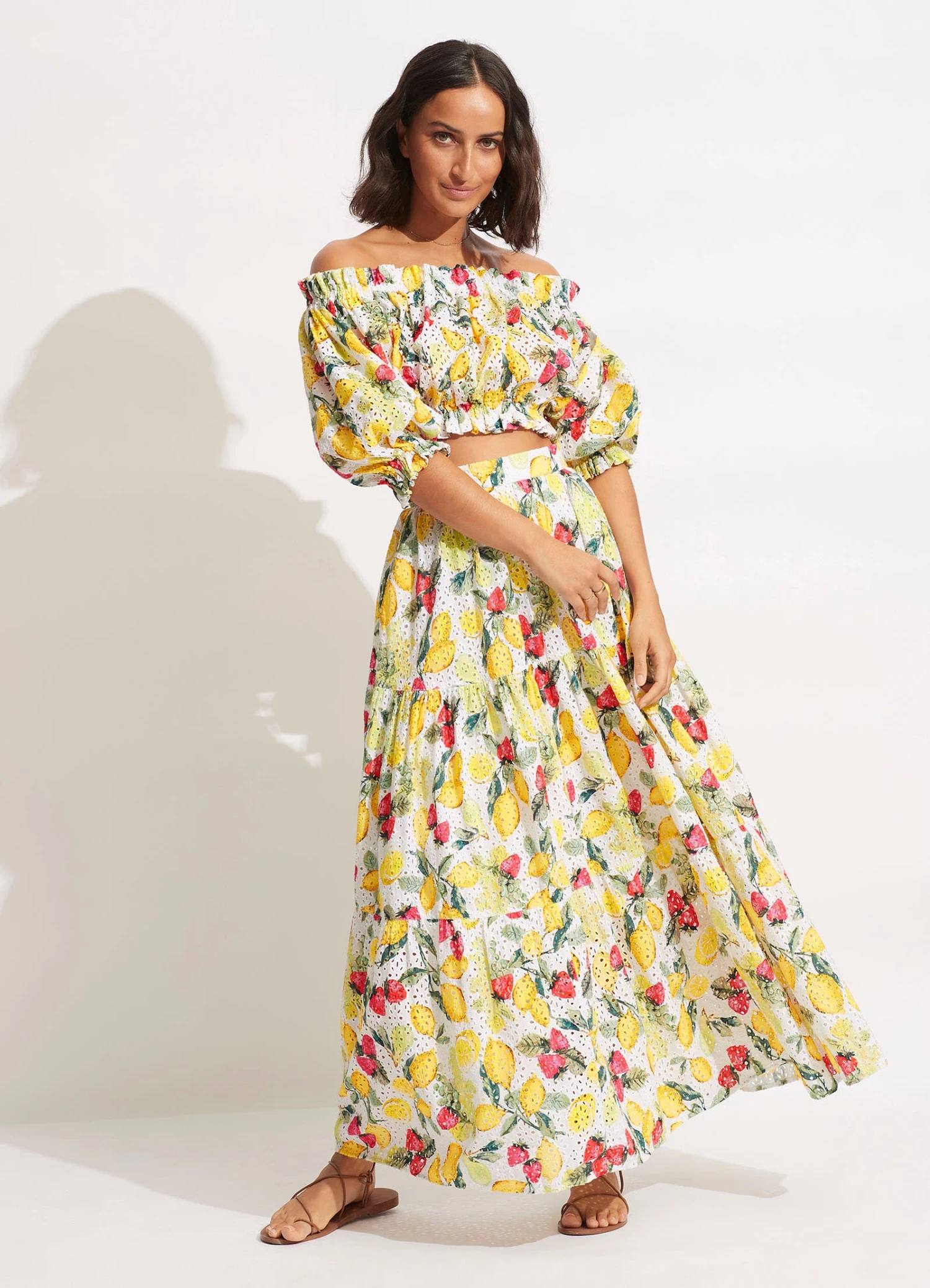 Lemoncello Tiered Skirt - Lemoncello 4 Lemoncello Tiered Skirt - Lemoncello - Image 2