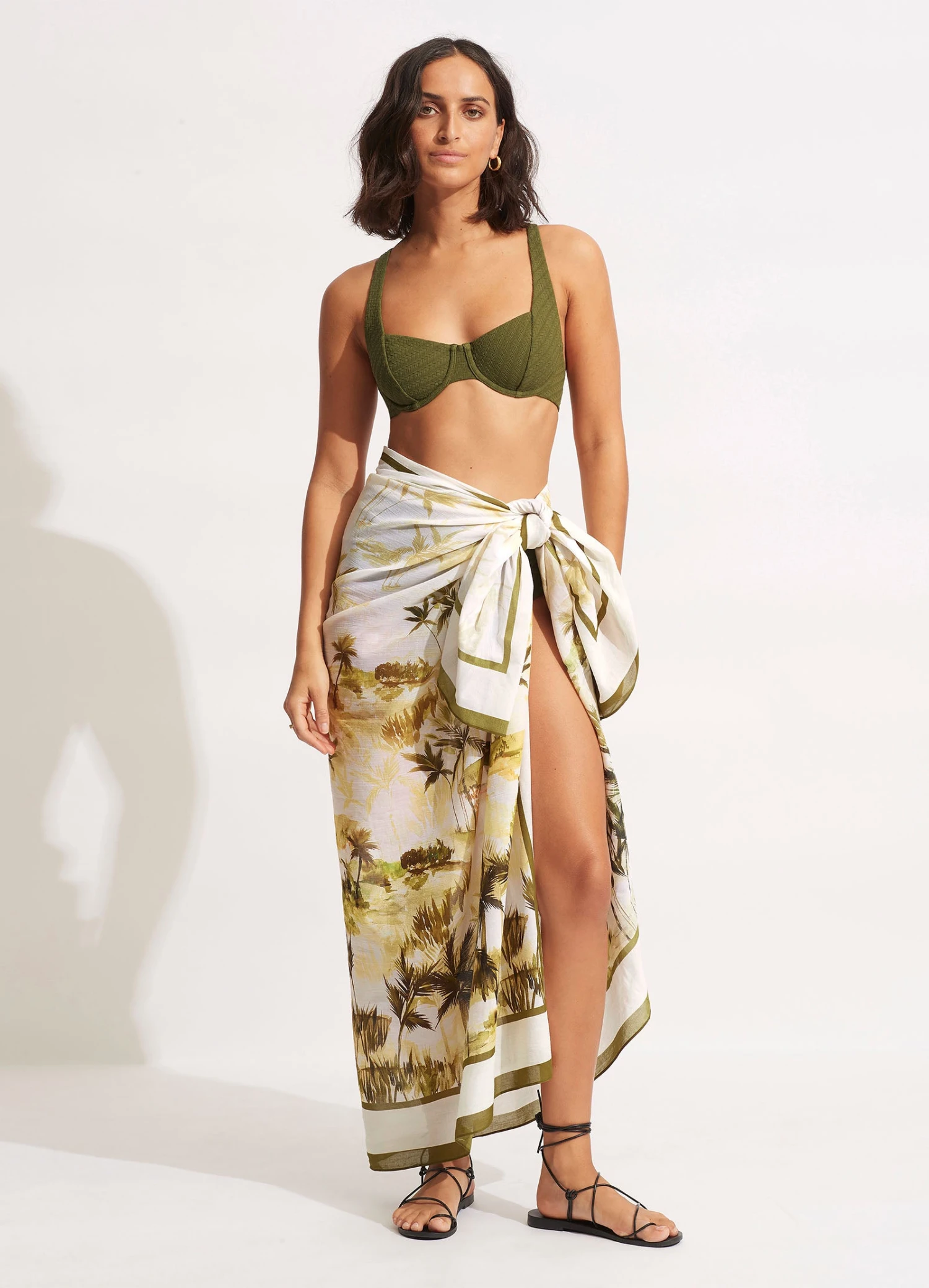 Palms Pareo - Olive 3 Palms Pareo - Olive