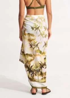 Palms Pareo - Olive 10 Palms Pareo - Olive -Fashion Swimwear Store 54712 SG Olive 4