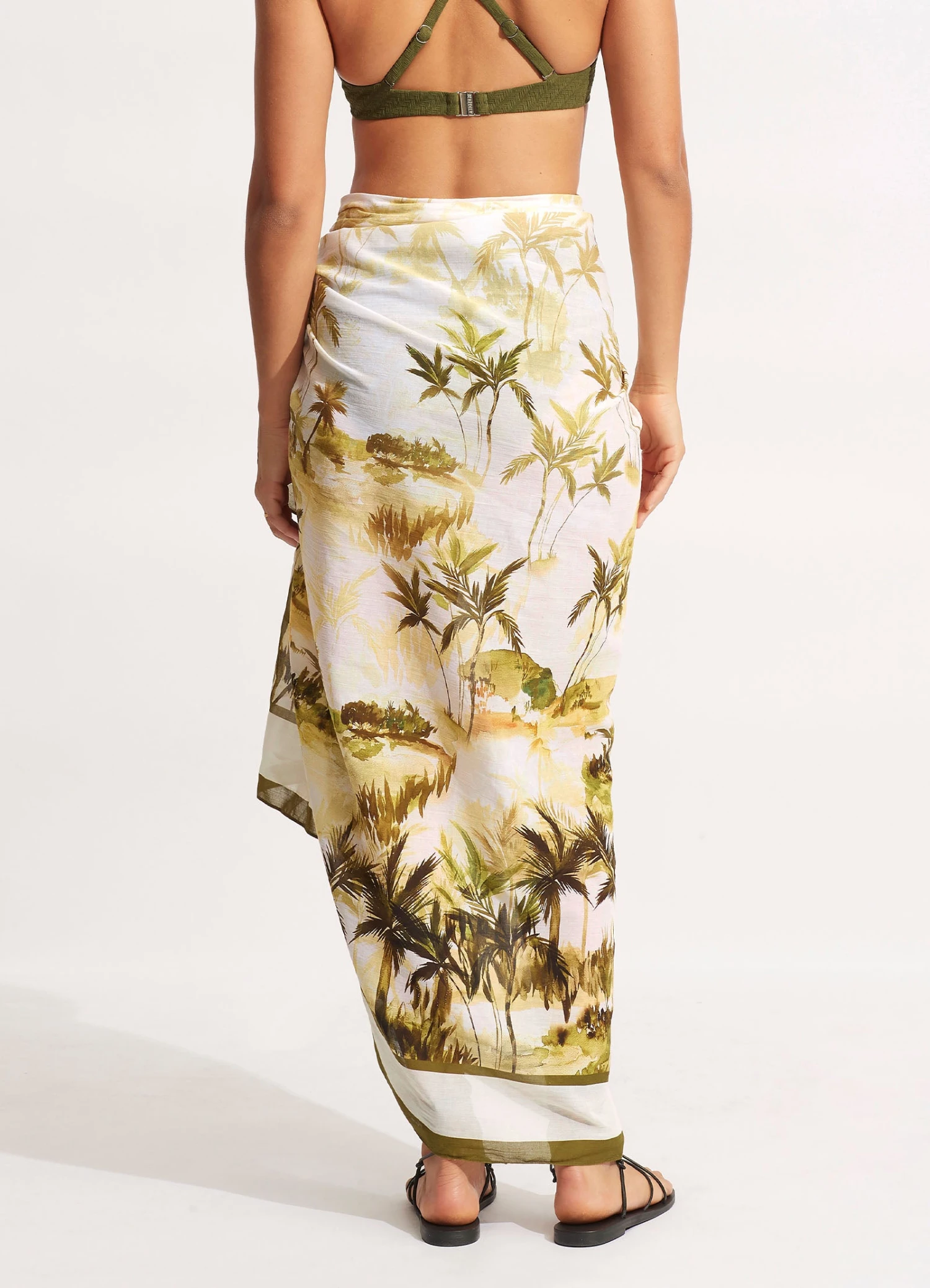 Palms Pareo - Olive 6 Palms Pareo - Olive - Image 4