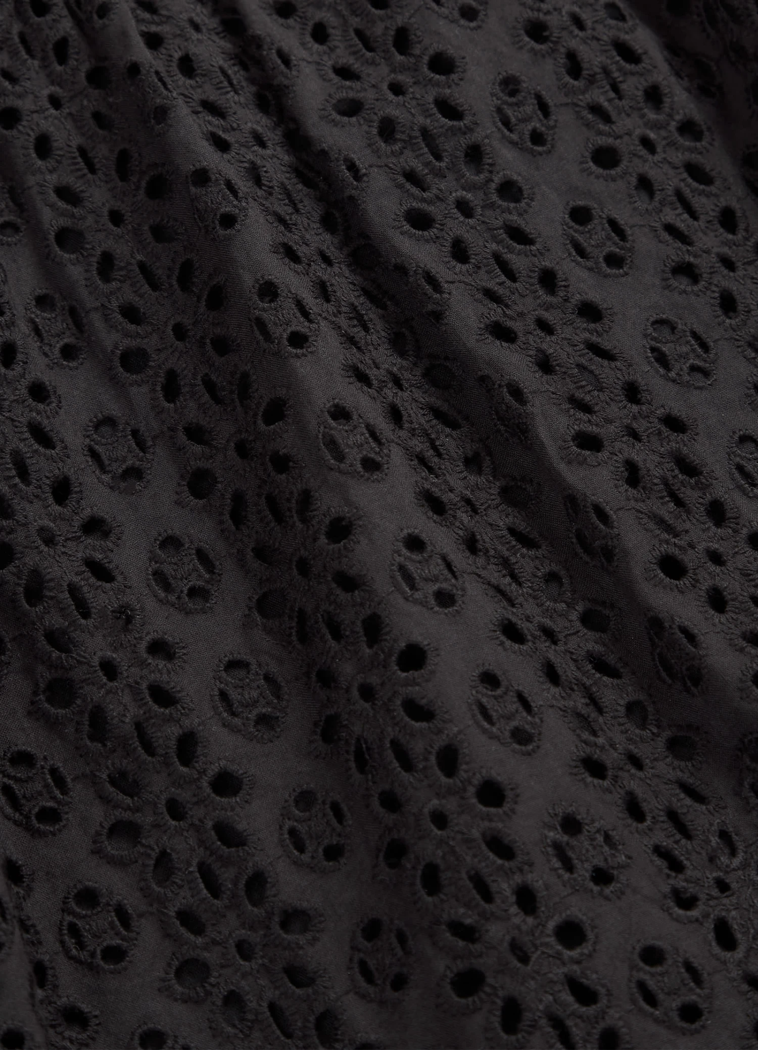 Broderie Anglaise Tiered Maxi Dress - Black 8 Broderie Anglaise Tiered Maxi Dress - Black - Image 6