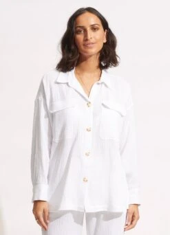 HarvestShirt Jacket - White