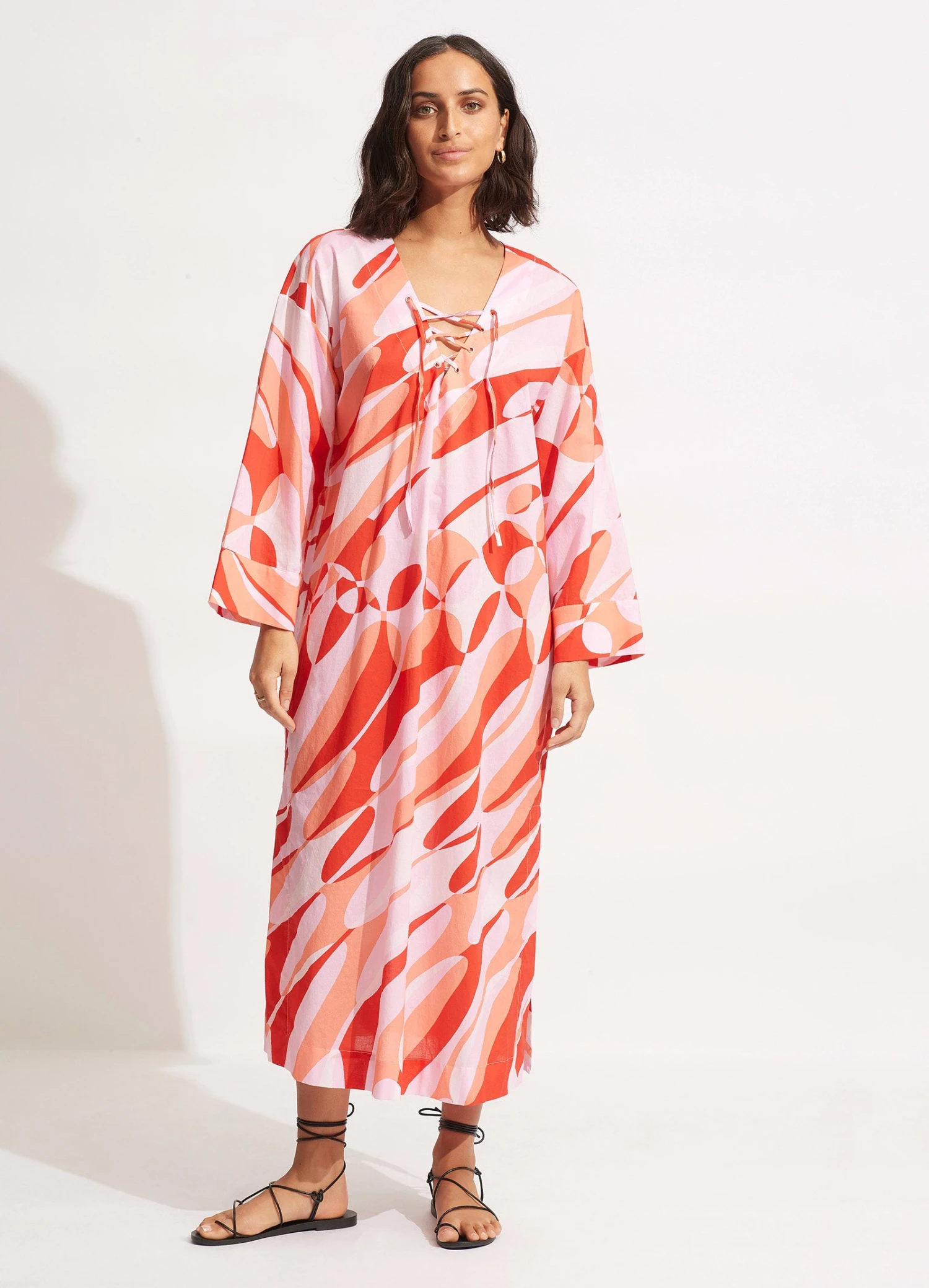 PoolsideMaxi Cover Up - Chintz Pink 4 PoolsideMaxi Cover Up - Chintz Pink - Image 2