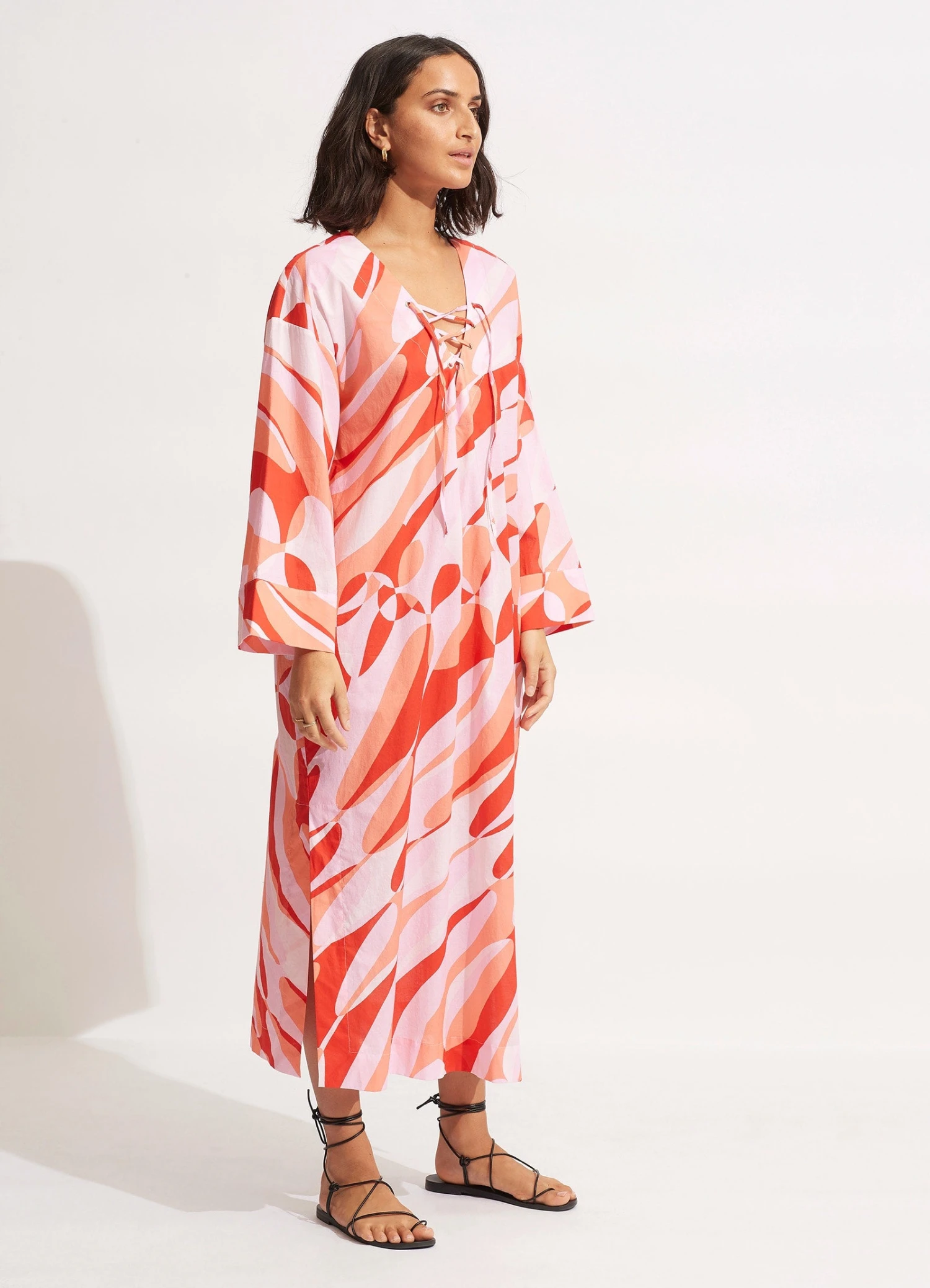 PoolsideMaxi Cover Up - Chintz Pink 5 PoolsideMaxi Cover Up - Chintz Pink - Image 3