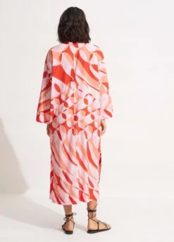 PoolsideMaxi Cover Up - Chintz Pink 10 PoolsideMaxi Cover Up - Chintz Pink -Fashion Swimwear Store 54724 CU ChintzPin 4