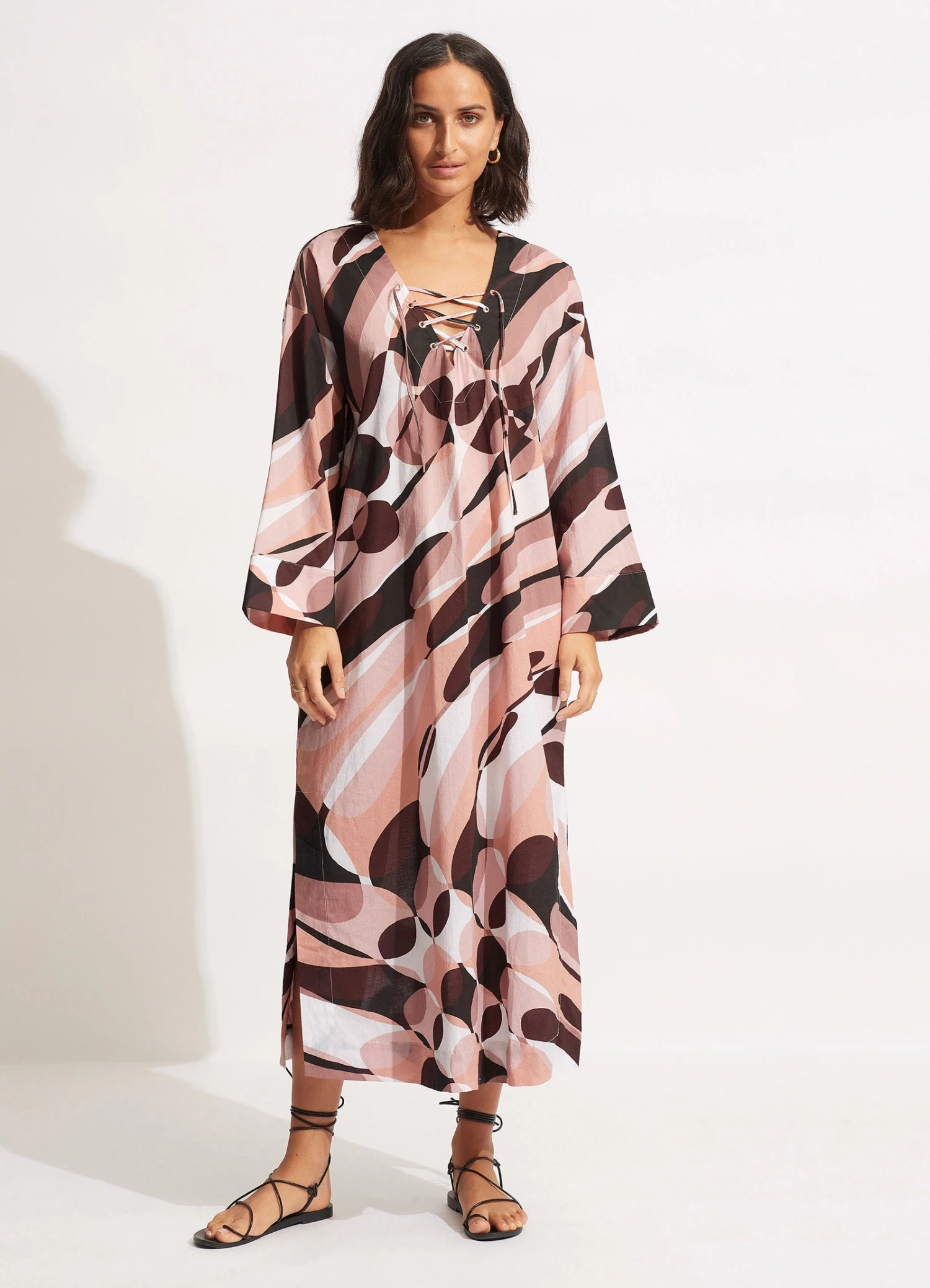 PoolsideMaxi Cover Up - Sepia 3 PoolsideMaxi Cover Up - Sepia