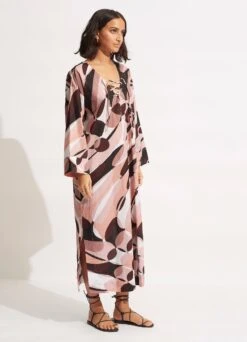 PoolsideMaxi Cover Up - Sepia 8 PoolsideMaxi Cover Up - Sepia -Fashion Swimwear Store 54724 CU Sepia 2