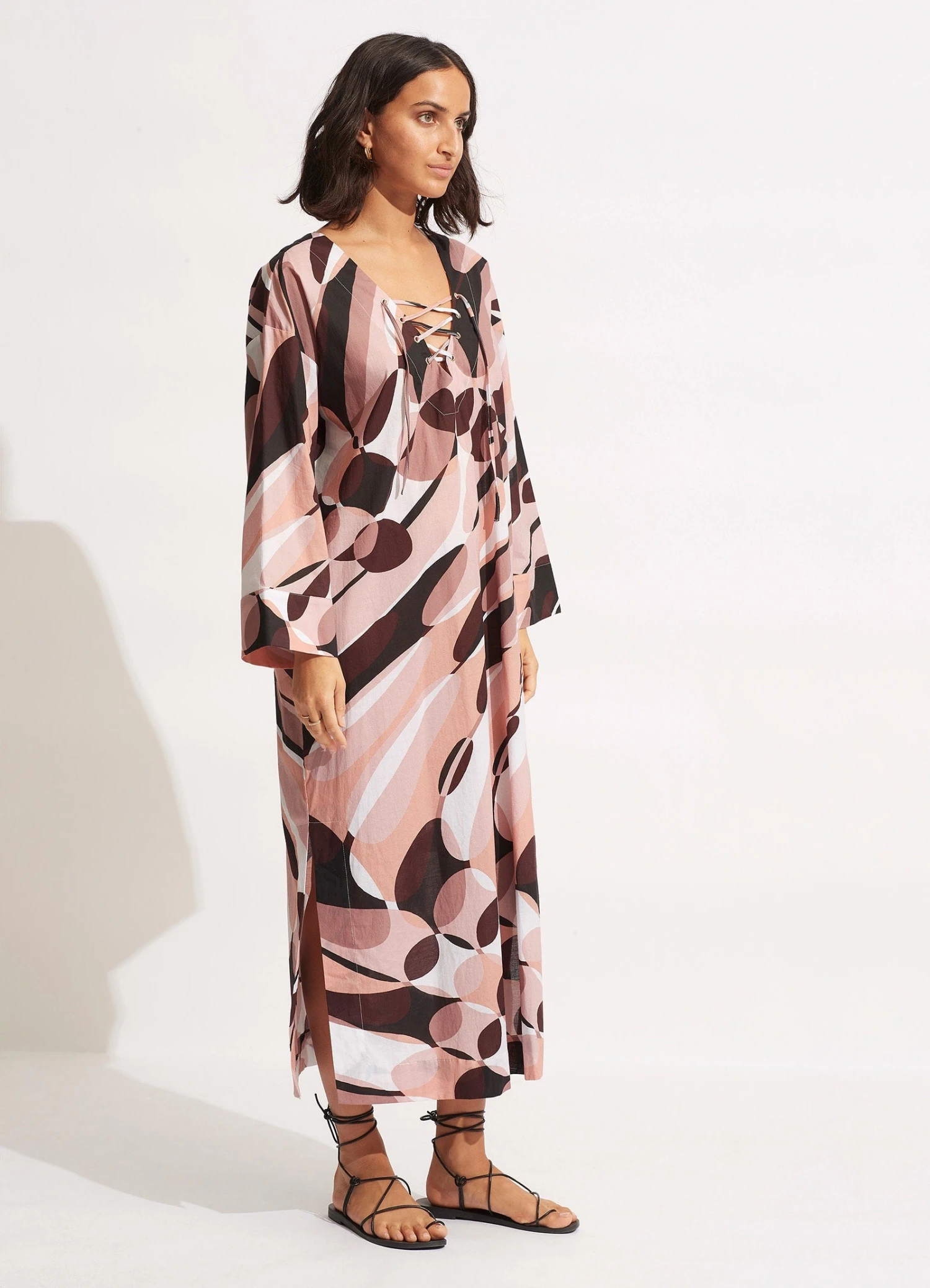PoolsideMaxi Cover Up - Sepia 4 PoolsideMaxi Cover Up - Sepia - Image 2