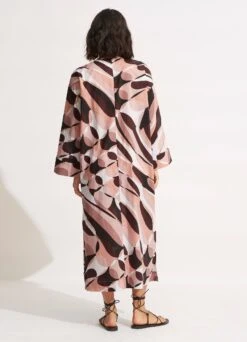 PoolsideMaxi Cover Up - Sepia 9 PoolsideMaxi Cover Up - Sepia -Fashion Swimwear Store 54724 CU Sepia 3